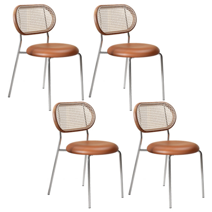 Chaise de salle à manger carrée de cuisine contemporaine