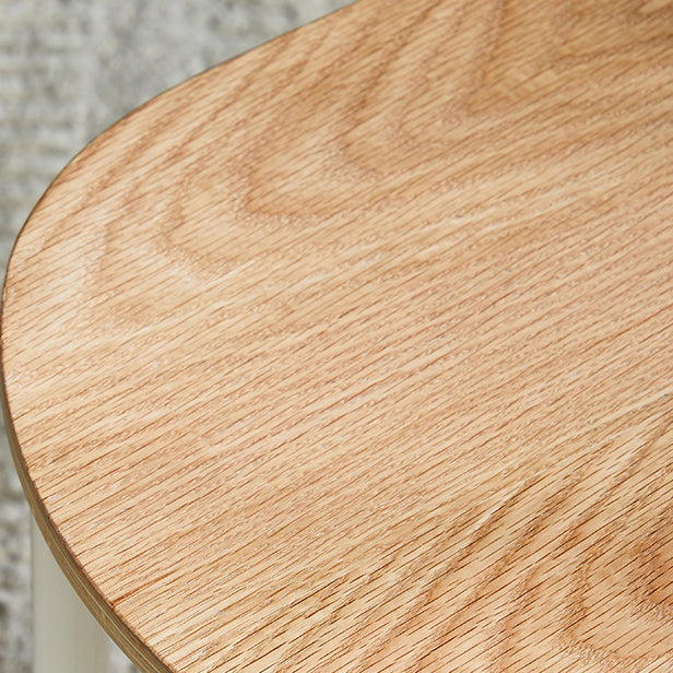 Chaise de salle à manger contemporaine en métal, chaise sans bras arrière à lattes pour cuisine