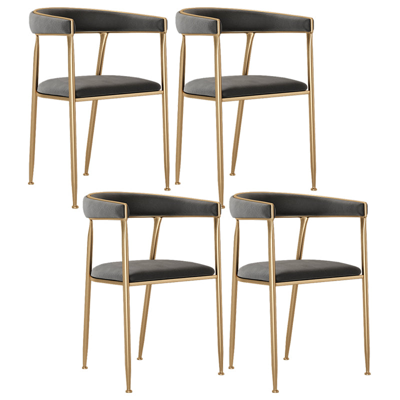 Skandinavischer Flanell-Schönheitssalon-Sessel, offener Esszimmerstuhl mit mattem Finish