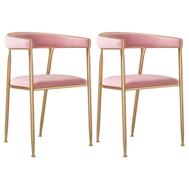Skandinavischer Flanell-Schönheitssalon-Sessel, offener Esszimmerstuhl mit mattem Finish