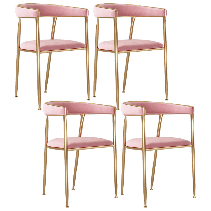 Skandinavischer Flanell-Schönheitssalon-Sessel, offener Esszimmerstuhl mit mattem Finish
