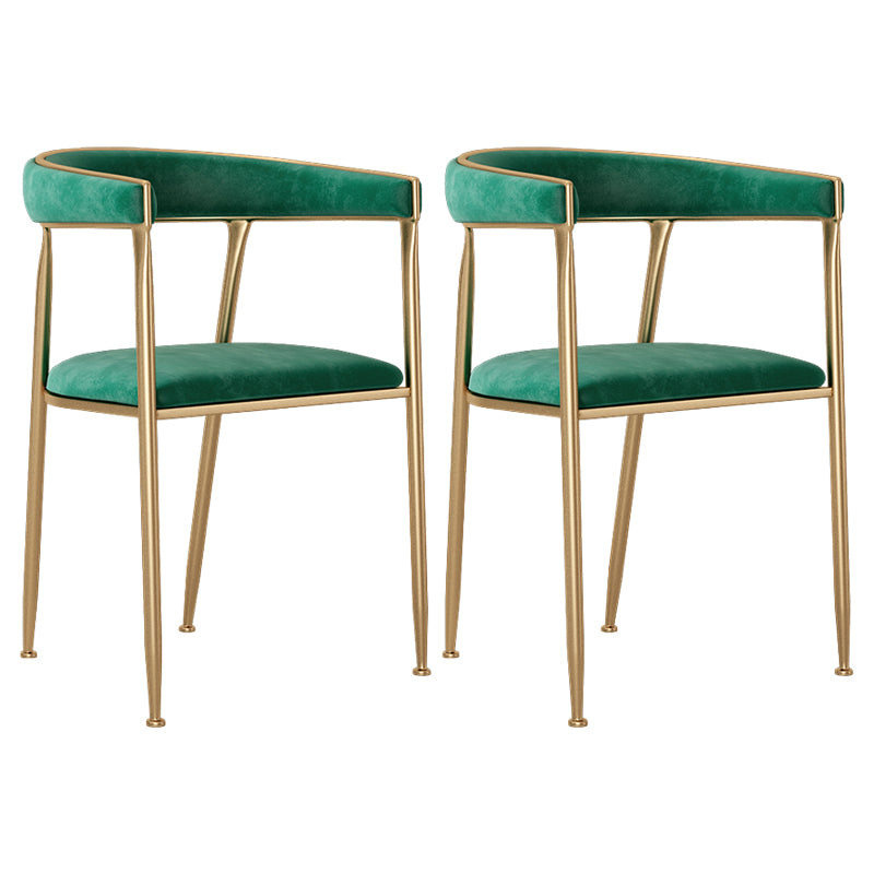 Skandinavischer Flanell-Schönheitssalon-Sessel, offener Esszimmerstuhl mit mattem Finish