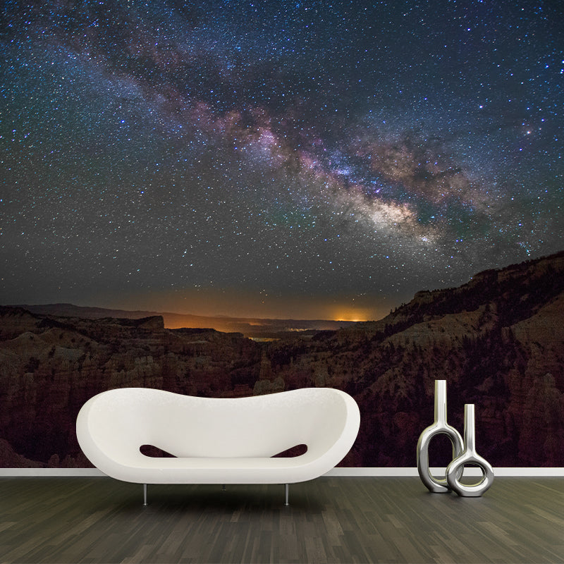 Mysterious Universe Mural Wallpaper Contemporary Wall Covering for Bedroom Decor