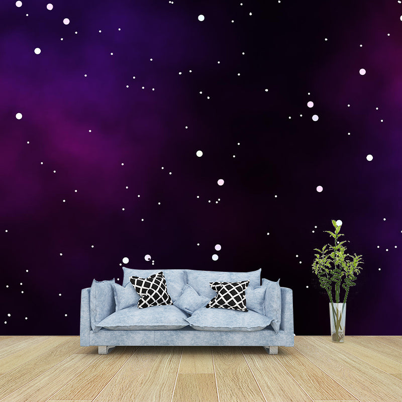 Universe Mural Wallpaper Contemporary Mildew Resistant for Living Room Decor