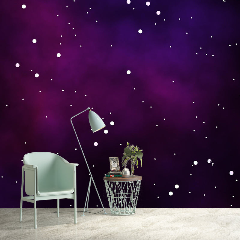 Universe Mural Wallpaper Contemporary Mildew Resistant for Living Room Decor