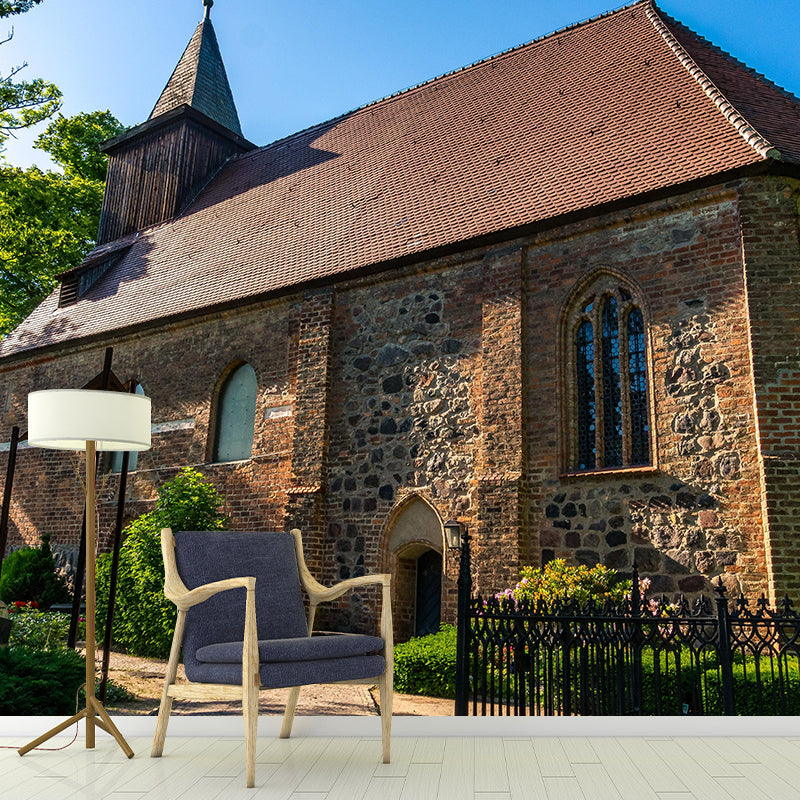 Construction Mural Contemporary Mildew Resistant for Room Decor