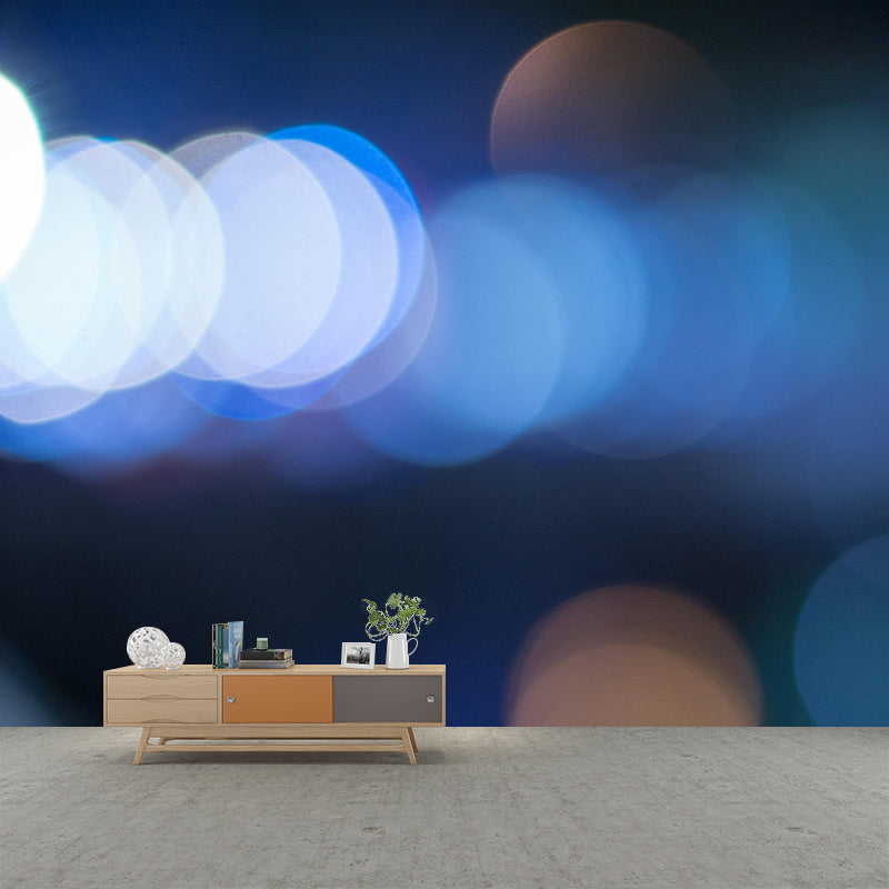 Simple Bokeh Mural Wallpaper Contemporary Wall Covering for Bedroom Decor
