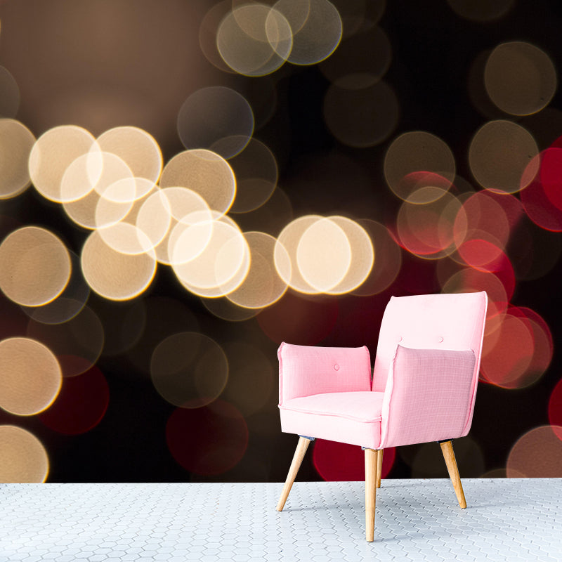 Bokeh Mural Wallpaper Moisture Resistant Wall Covering for Room Decoration