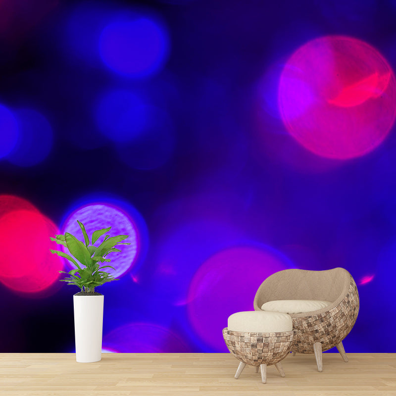 Blurry Pattern Abstraction Mural Wallpaper Mildew Resistant for Sleeping Room Decor