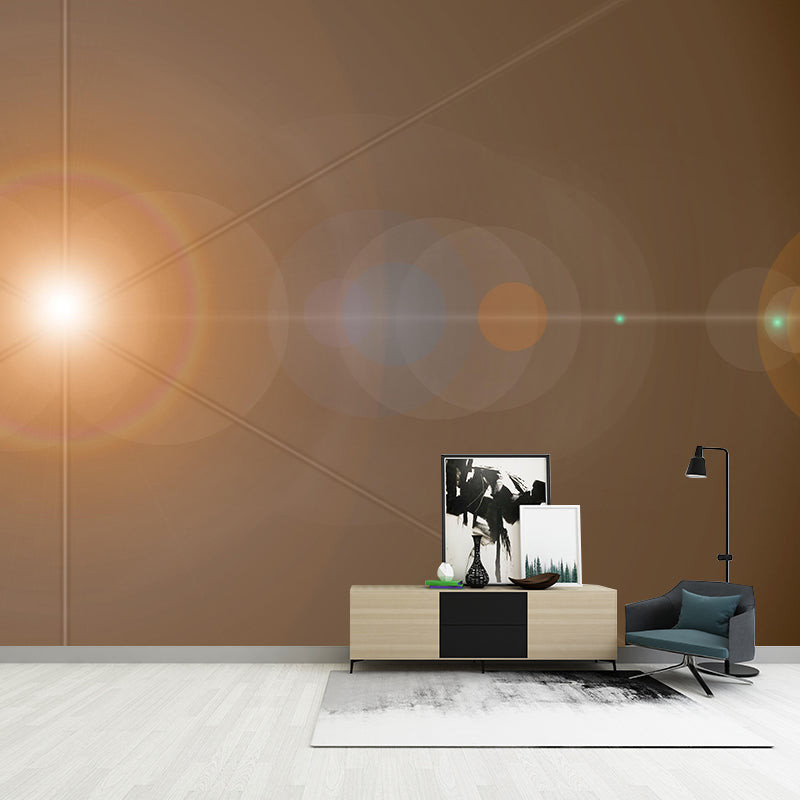 Blurry Pattern Abstraction Mural Wallpaper Mildew Resistant for Sleeping Room Decor