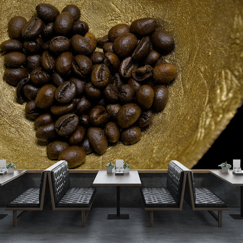 Full Size Coffee Beans Wall Decor for Coffee Shop, Custom Size Available