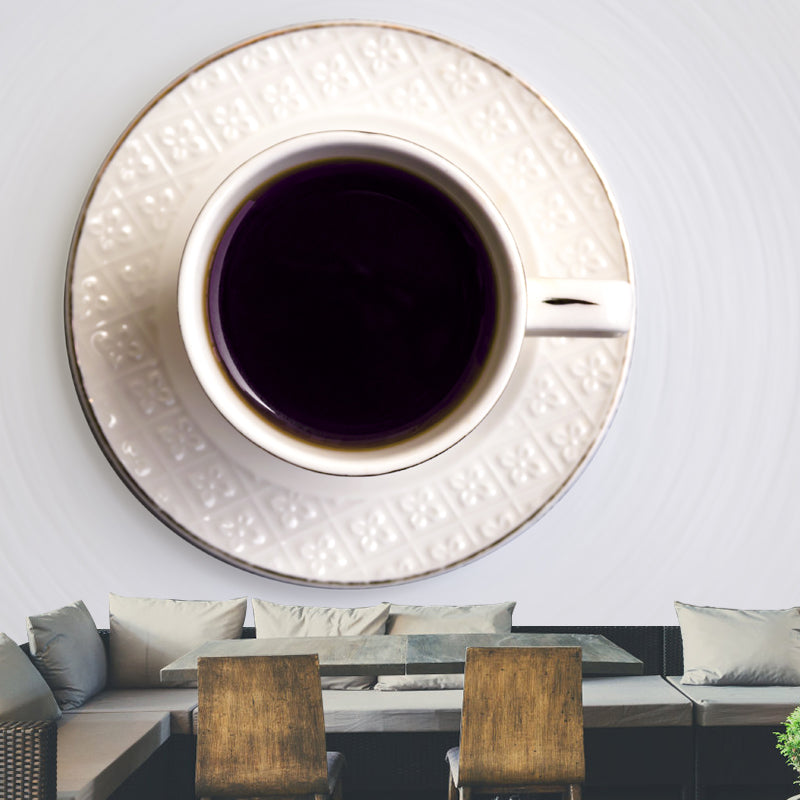 Strong Coffee Wall Decor for Coffee Shop Mildew Resistant Wall Mural, Personalized Size Available