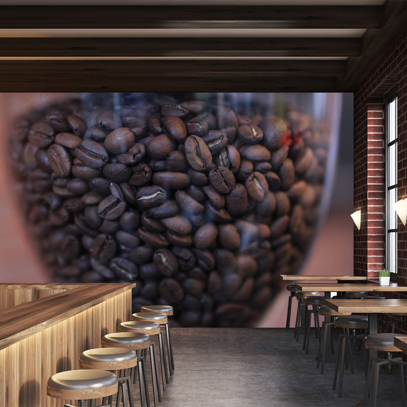 Roasted Coffee Beans Wall Mural for Coffee Shop Waterproofing Mural, Personalized Size Available