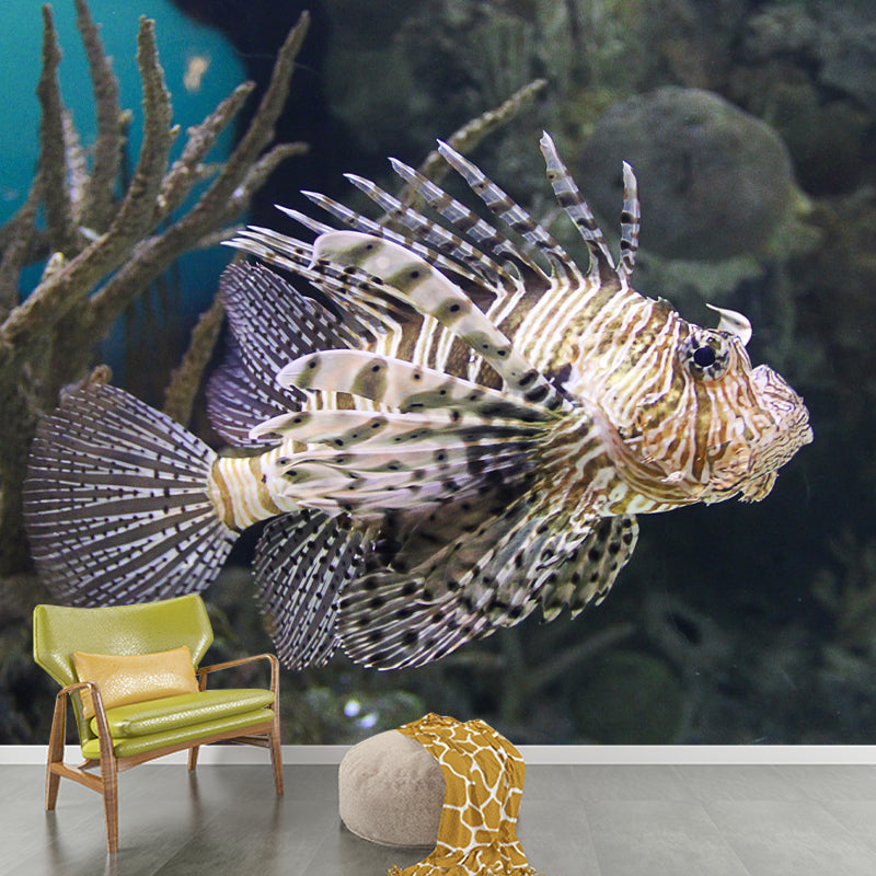 Tropical Seabed Landscape Mural for Living Room Decoration, Moisture Resistant