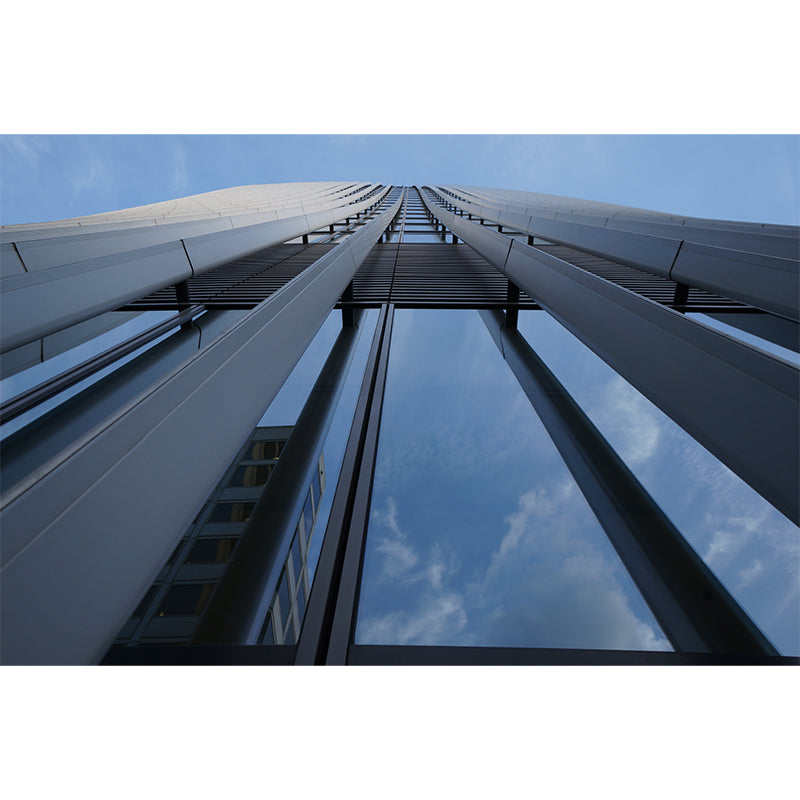 Minimalist Architecture Wall Mural for Meeting Room, Moisture Resistant