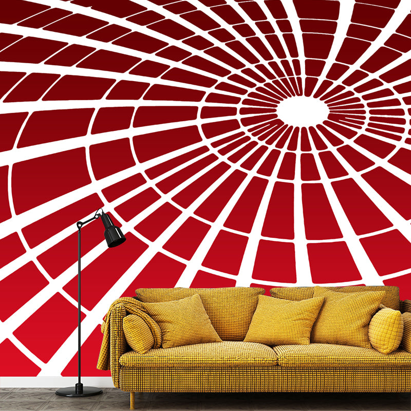 Geometric Illustration Minimalist Wall Mural Decal in Natural Color, Water Resistant