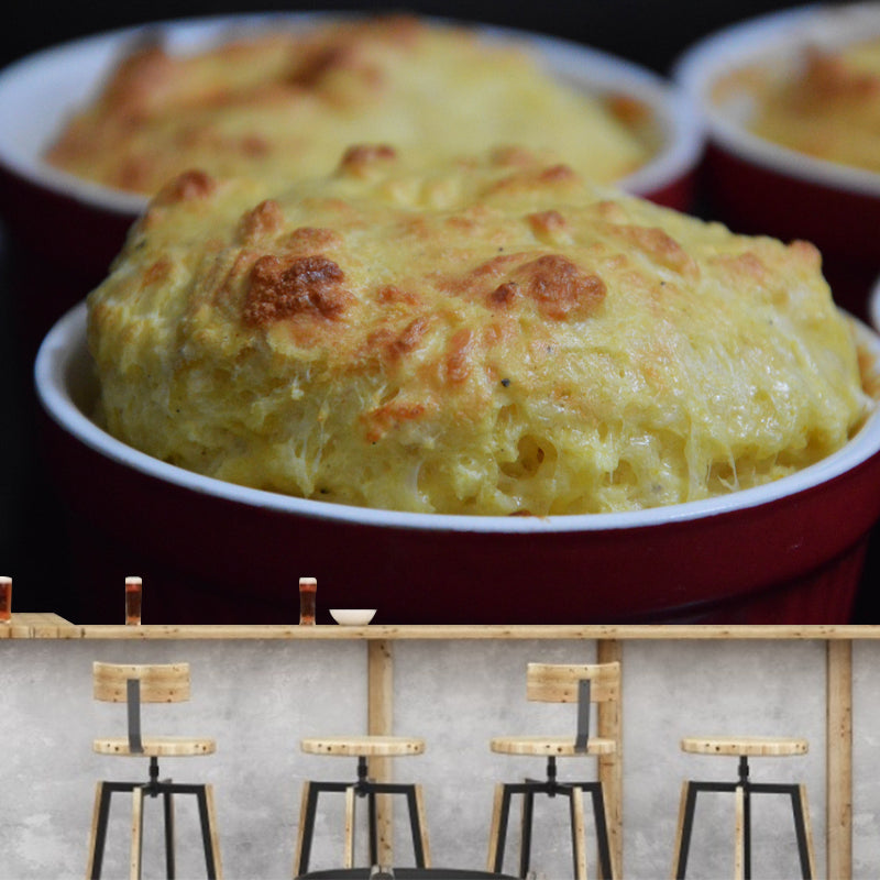 Dessert Mural Decal Modern Water Resistant Wall Covering for Bakery Interior