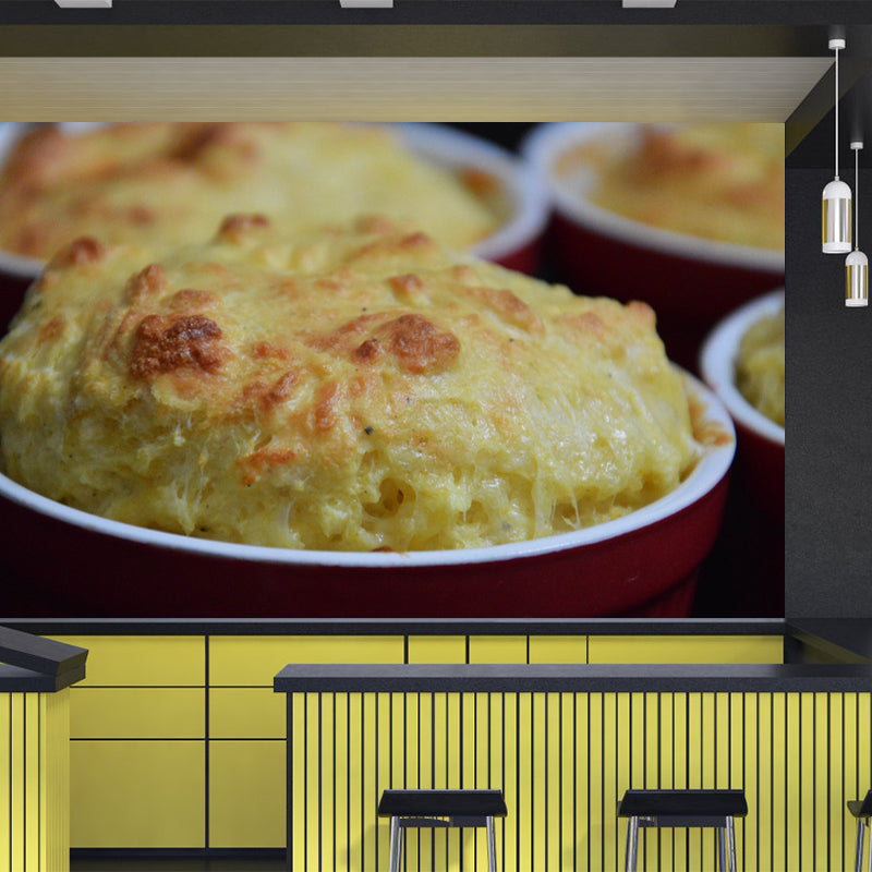 Dessert Mural Decal Modern Water Resistant Wall Covering for Bakery Interior