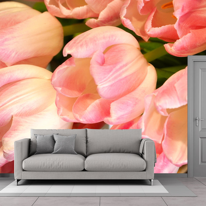 Photography Tulip Wall Mural Decal for Sitting Room, Personalized Size Available