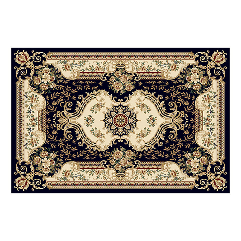 Traditioneller Medaillon -Druckteppich Polyester Teppichfleckfest -Resistant Area Teppich für die Heimdekoration