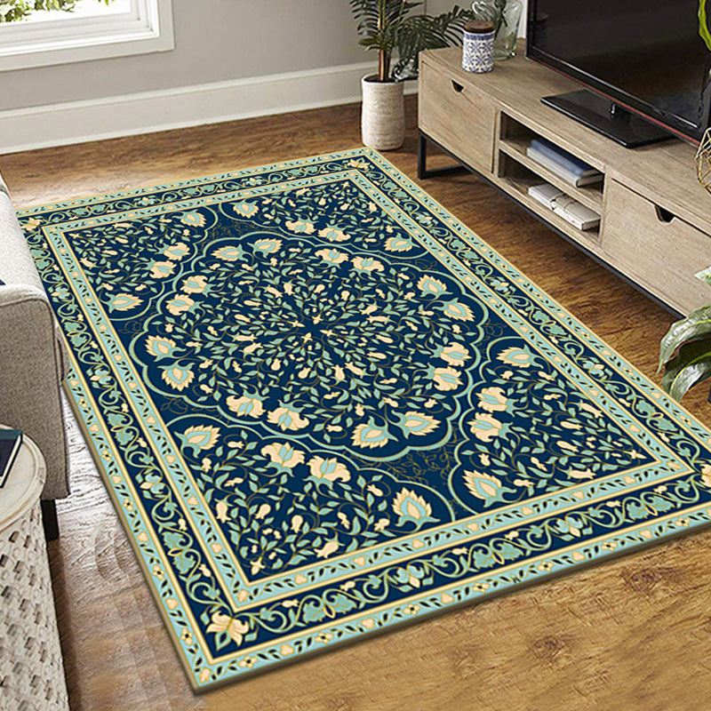 Red Olden Area Rug Graphic Indoor Rug Non-Slip Backing Rug for Living Room