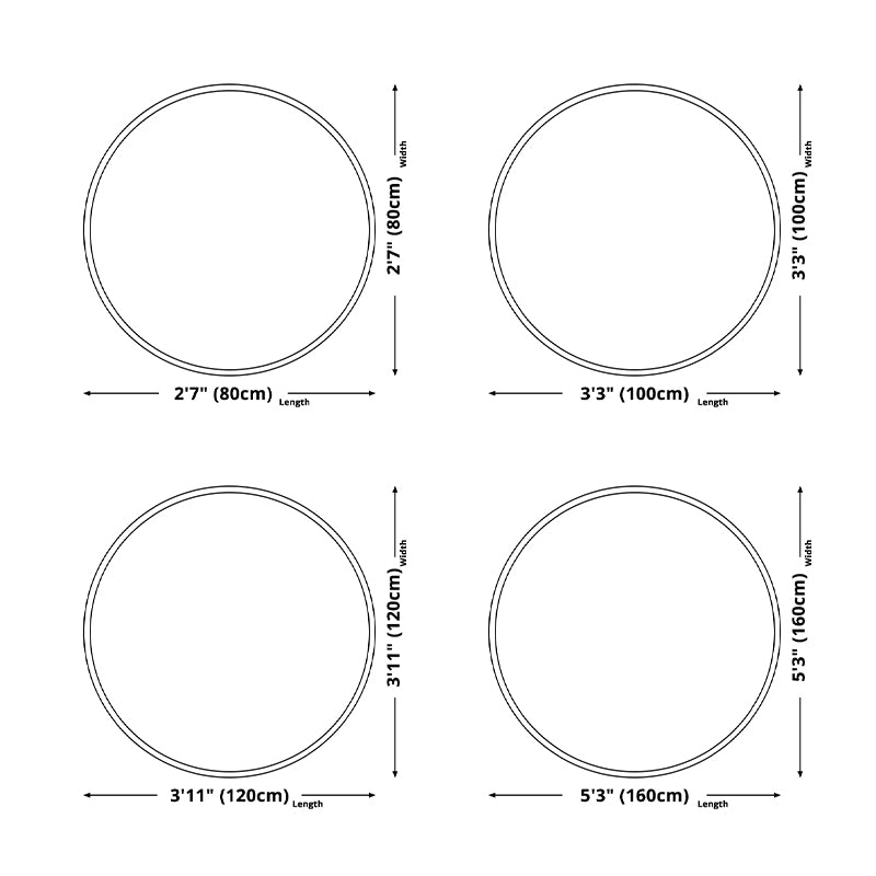 Round Plain Shag Rug Polyester Simplicity Carpet Pet Friendly Indoor Carpet for Home Decoration