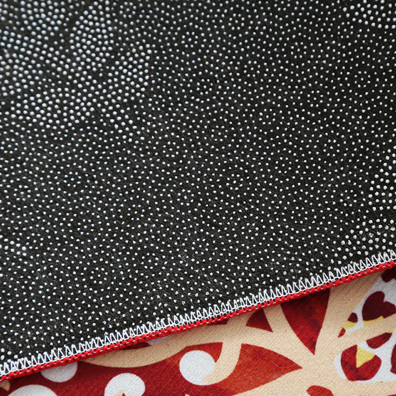Contemporary Area Carpet European Flower Pattern Indoor Rug Non-Slip Backing Carpet for Home Decor