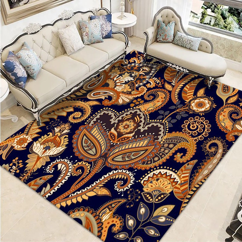 Azulhadro marroquí Florentina Rug poliéster alfombra de alfombra resistente a la alfombra para decoración del hogar