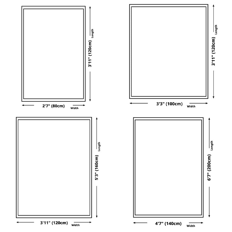 Orange Modern Carpet Polyester Striped Carpet Washable Carpet for Home Decoration