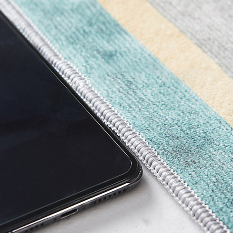 Blauer Vintage Teppich Polyester Rafik Teppich Nicht-Rutsch-Backing Teppich für Wohnzimmer