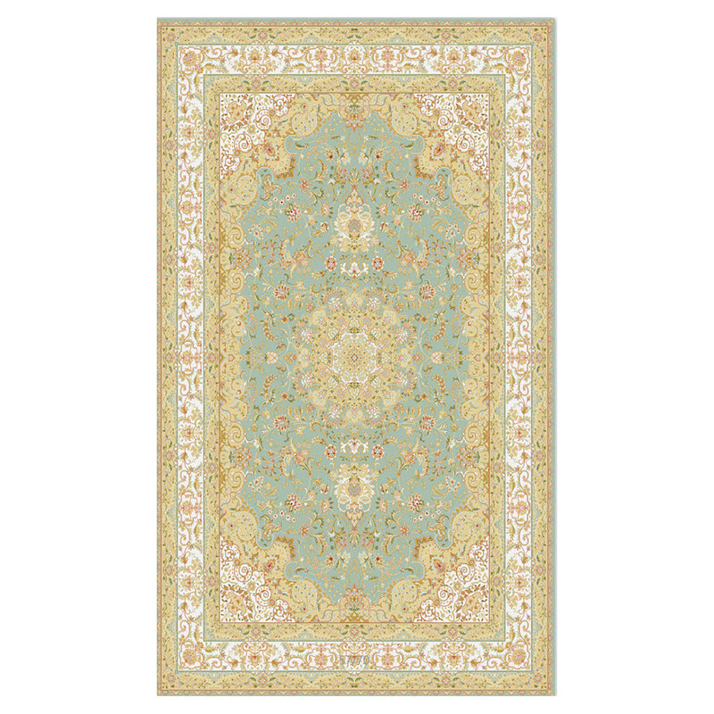 Vintage European Style Teppich Polyester Gebiet Teppich Fleckenfester Teppich für Wohnkultur