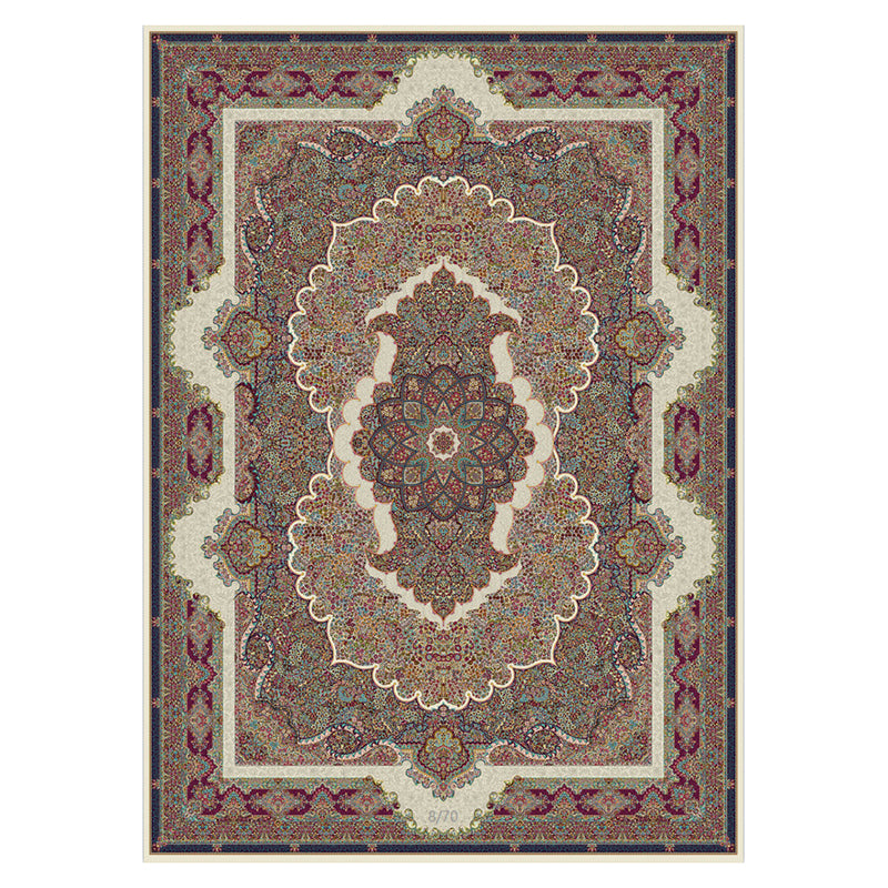 Vintage European Style Teppich Polyester Gebiet Teppich Fleckenfester Teppich für Wohnkultur