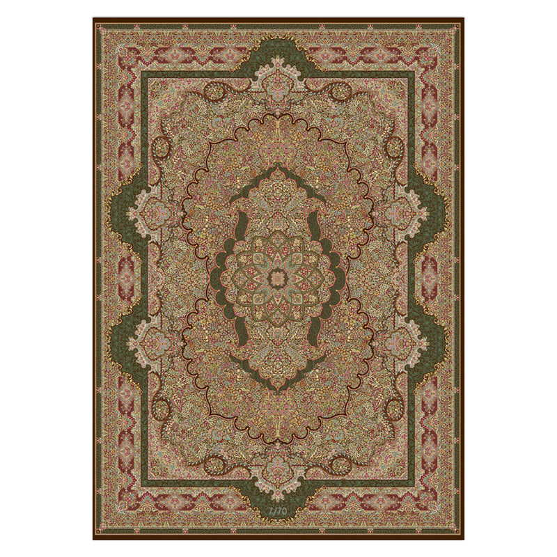 Vintage European Style Teppich Polyester Gebiet Teppich Fleckenfester Teppich für Wohnkultur