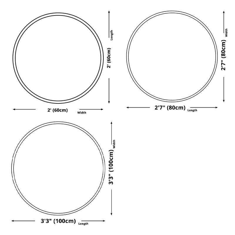 Tapis rond marocain Round multicolore Tribal Tribal Polyester Carpet Tache Resist Area pour le salon