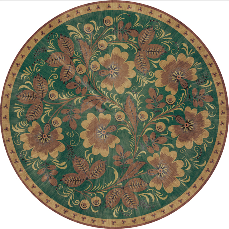 Brown Bohemian Area Carpet Americana Pattern Polyester Area Rug Stain Resistant Rug for Home Decor