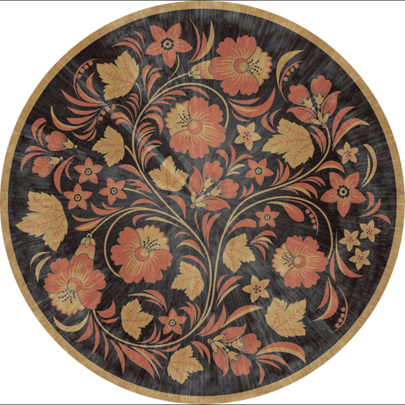 Brown Bohemian Area Carpet Americana Pattern Polyester Area Rug Stain Resistant Rug for Home Decor