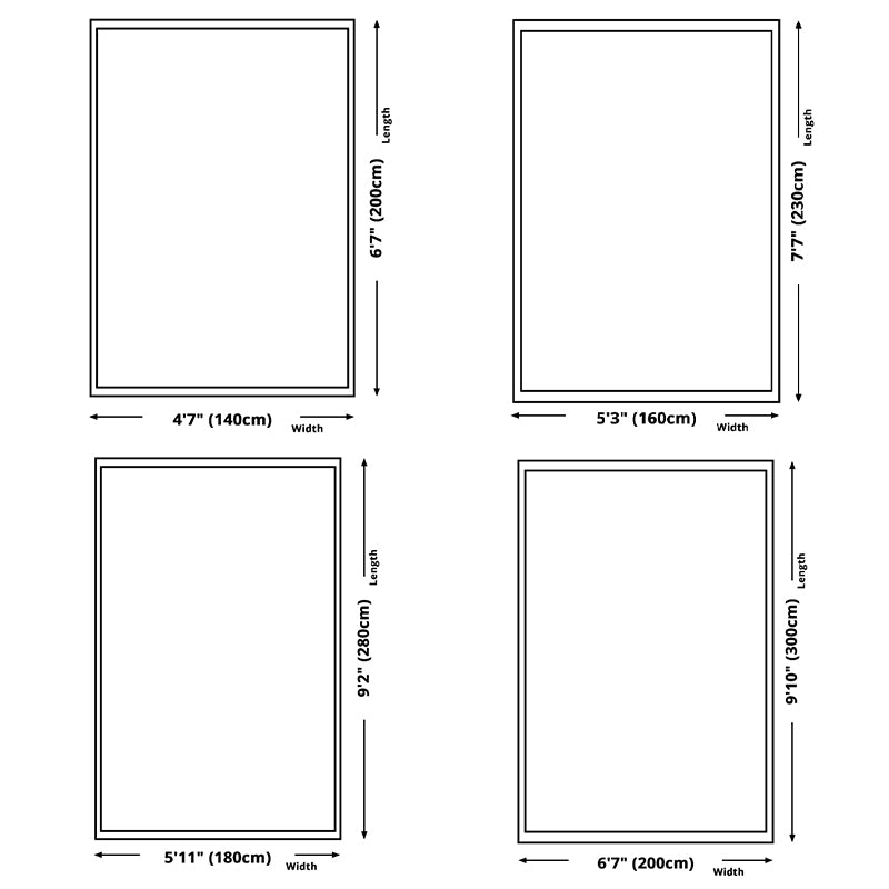 Traditional Area Rug Classical Tribal Print Carpet Polyester Indoor Rug with Non-Slip Backing