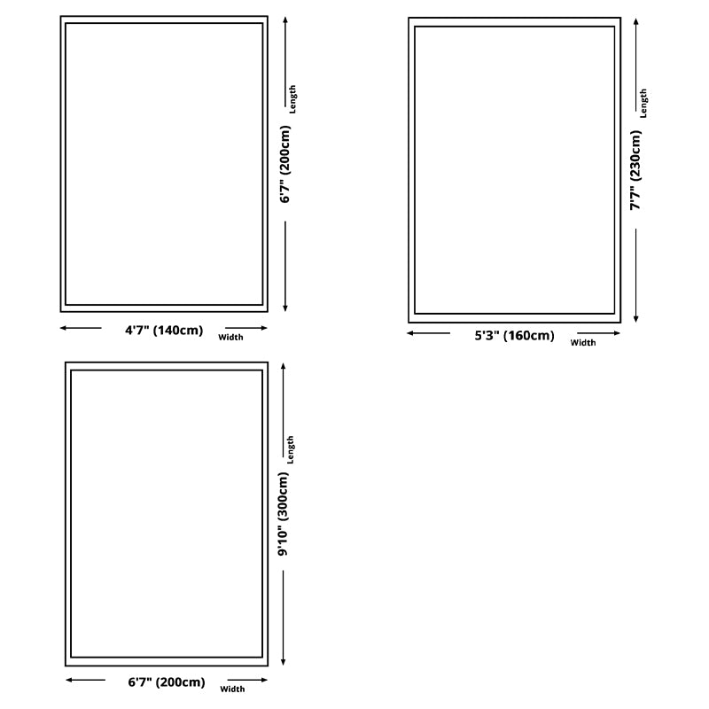 Antique Polyester Carpet Multicolor Tribal Pattern Rug Anti-Slip Backing Indoor Rug for Living Room