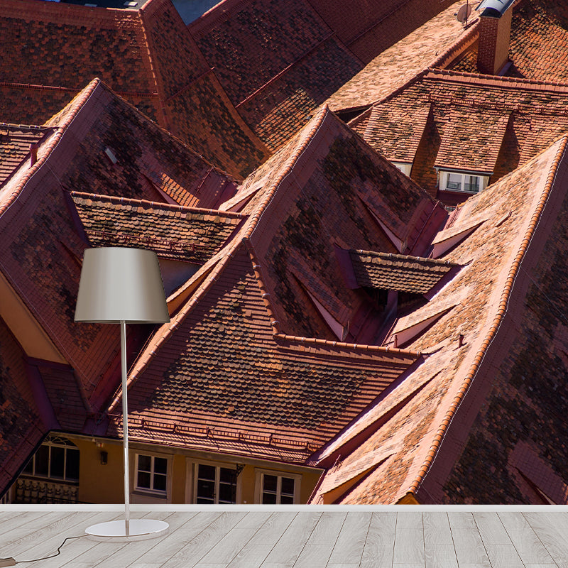 Construction Mural Contemporary Mildew Resistant for Sleeping Room Decor