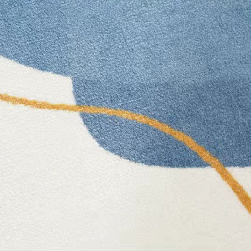 Hellblauer Casual Teppich Blended Line Indoor Teppich nicht rutscher Backing Teppich für Wohnkultur