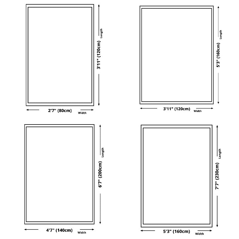 Fancy Traditional Area Rug Brown Polyester Area Carpet Stain Resistant Rug for Home Decor