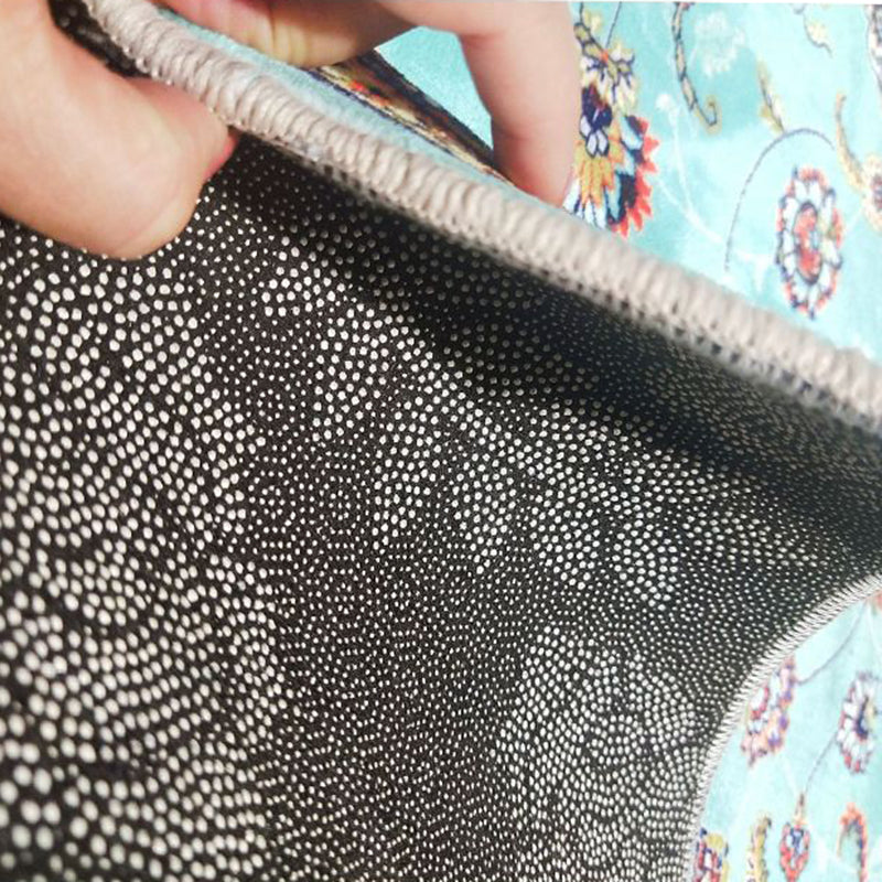 Fancy Traditional Area Rug Brown Polyester Area Carpet Stain Resistant Rug for Home Decor