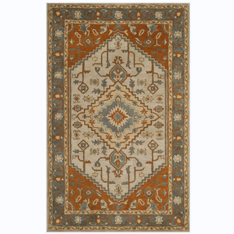 Traditional Morocco Area Carpet Tribal Pattern Polyester Area Rug Stain Resistant Rug for Home Decor