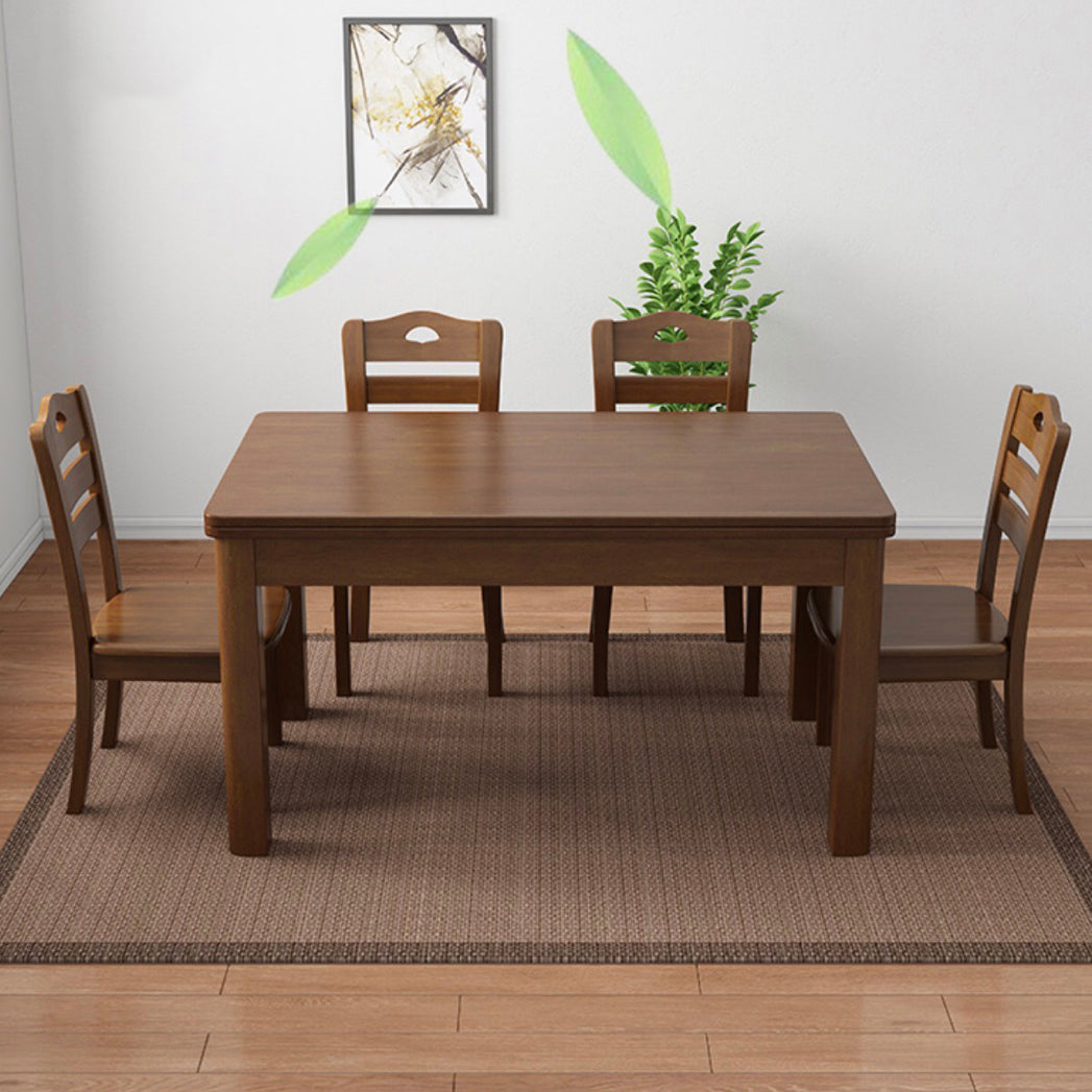 Traditional Standard Wood Dining Room Set of Rectangle Shape for Kitchen Table Set