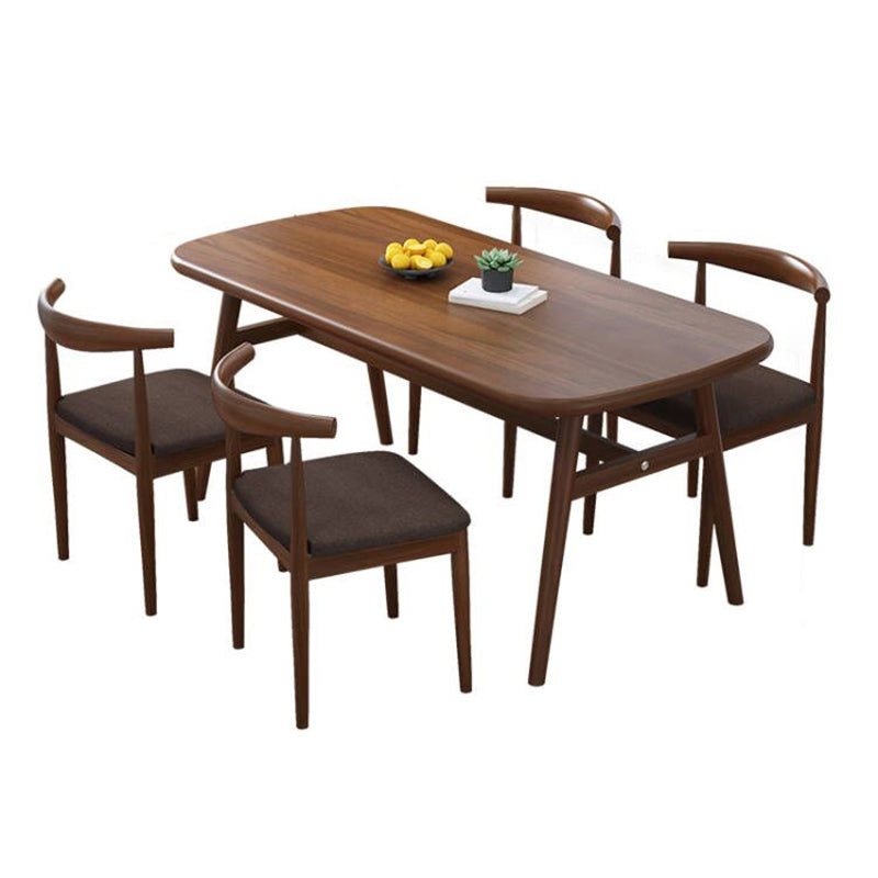 Modern Kitchen Wood Furniture of Standard Height Formal Dining Room Table Set