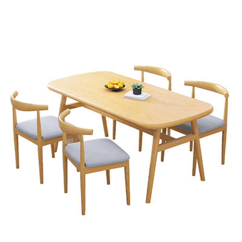 Modern Kitchen Wood Furniture of Standard Height Formal Dining Room Table Set