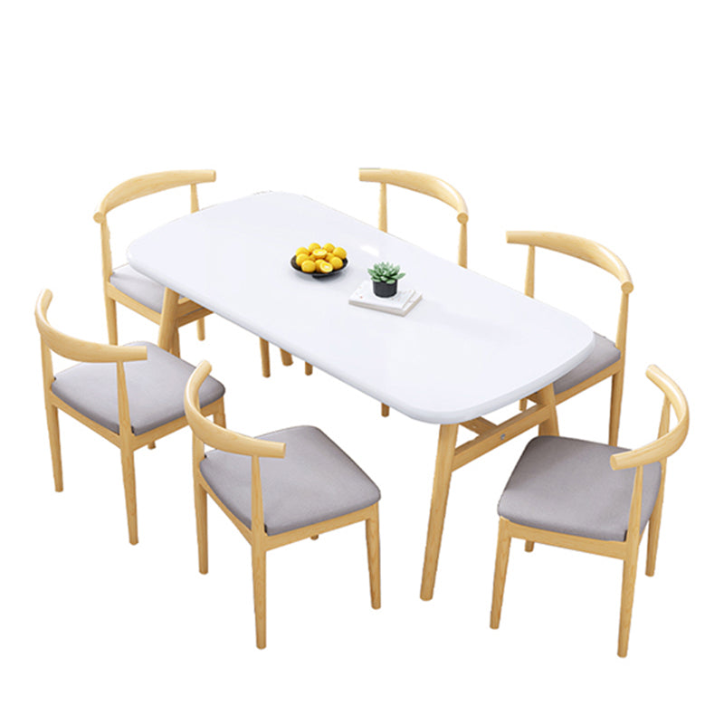 Modern Kitchen Wood Furniture of Standard Height Formal Dining Room Table Set
