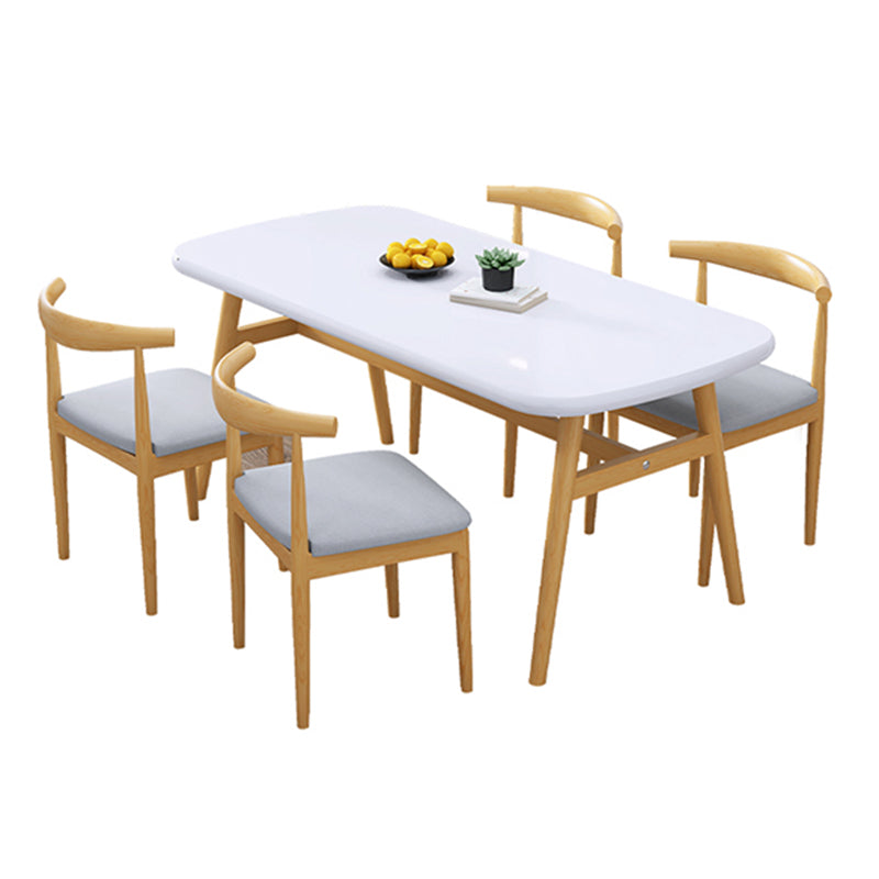 Modern Kitchen Wood Furniture of Standard Height Formal Dining Room Table Set