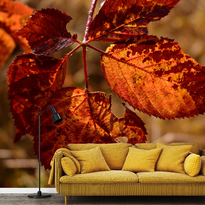 Leaves Murals Full Size Sitting Room Home Decor, Custom Size Available