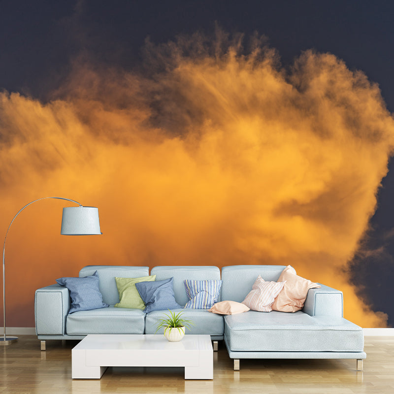 Sky View Moisture Resistant Wall Covering for Bedroom, Custom Size Available